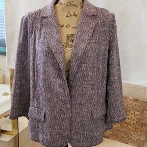 J. Jill Textured Tweed Blazer